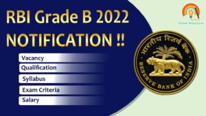 RBI Grade B 2022 Vacancy